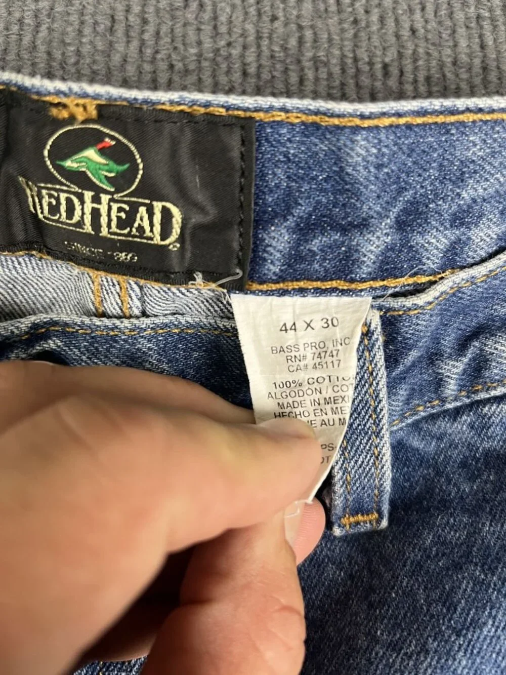 RedHead Men's Blue Denim Jeans 44x30